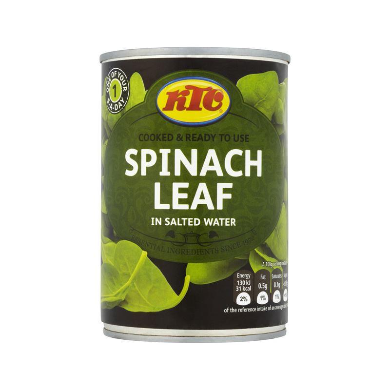 KTC - Spinach Leaf - (in salted water) - 380g - Jalpur Millers Online