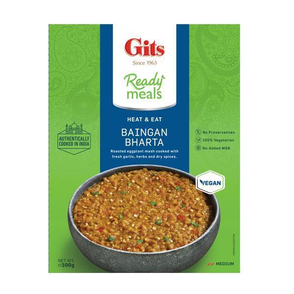 Gits - Baingan Bharta - (Roasted Eggplant Cooked with Garlic, Herbs and Roasted Dry Spices) - 300g - Jalpur Millers Online