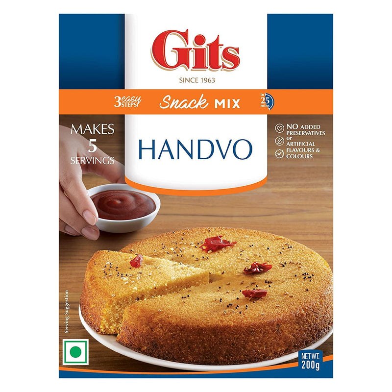 Gits - Handvo - (ready to cook lentil-cereal savory cake dry mix) - 200g - Jalpur Millers Online