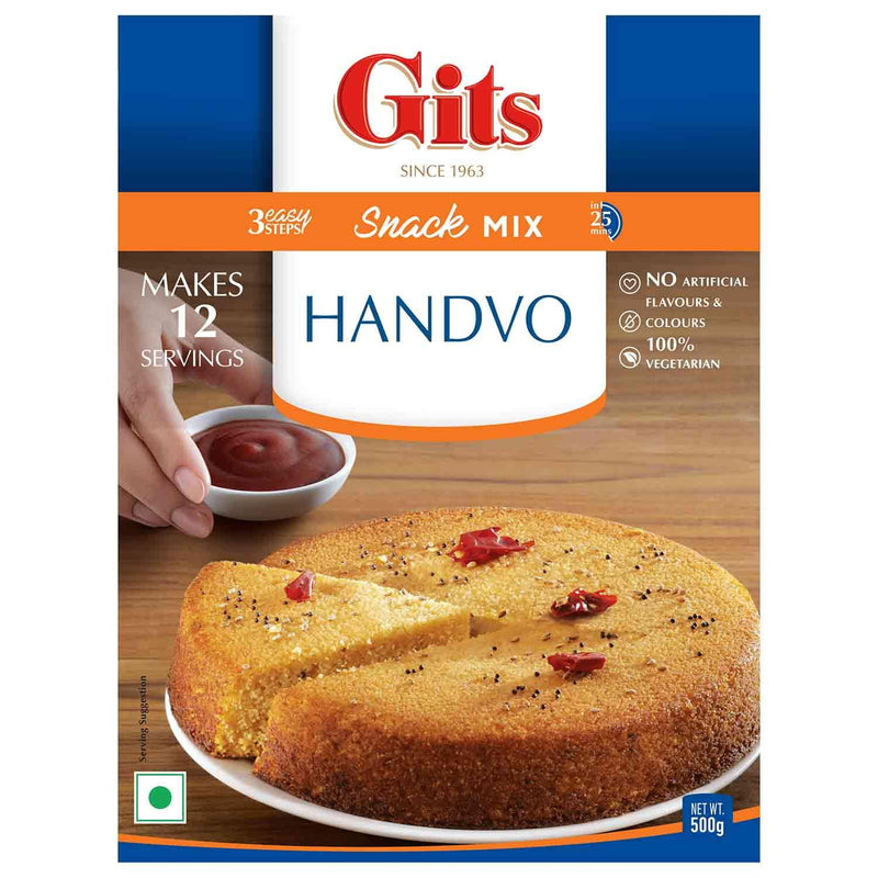 Gits - Handvo Mix - (ready to cook lentil-cereal savoury cake dry mix) - 500g - Jalpur Millers Online