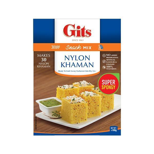 Gits - Nylon Khaman - (ready to cook savoury garbanzo cake dry mix) - 180g - Jalpur Millers Online