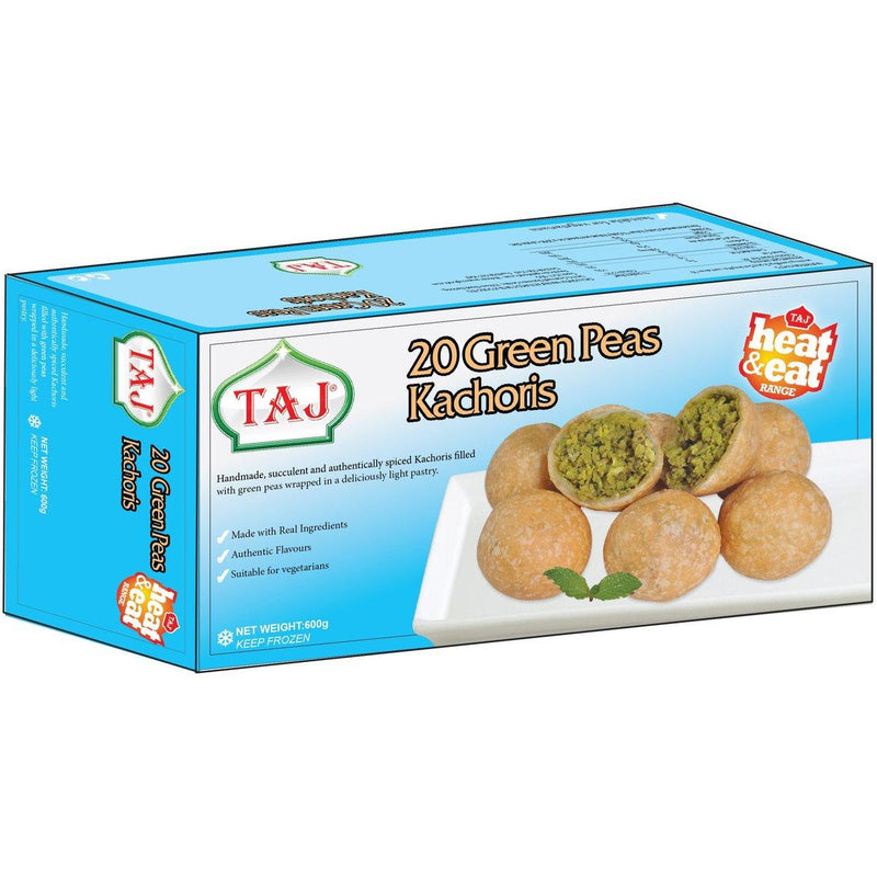Taj - Frozen Green Peas Kachori - (20pcs) - 600g - Jalpur Millers Online