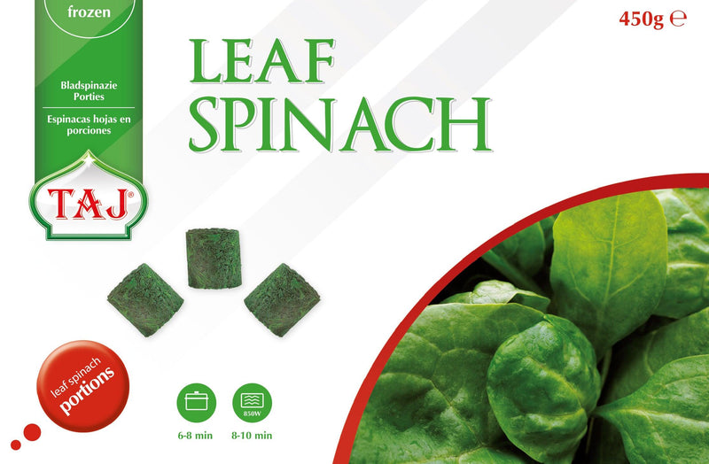 Taj - Frozen Leaf Spinach - 450g - Jalpur Millers Online