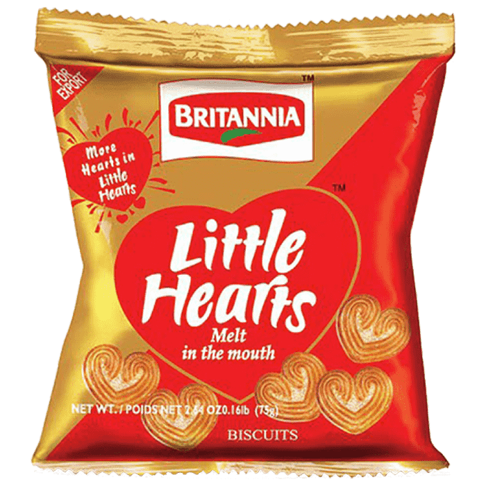 Britannia - Little Hearts Biscuits - 75g - Jalpur Millers Online
