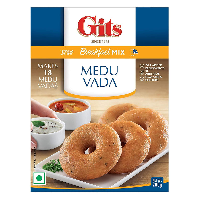Gits - Medu Vada Mix - (ready to cook fritter mix) - 200g - Jalpur Millers Online