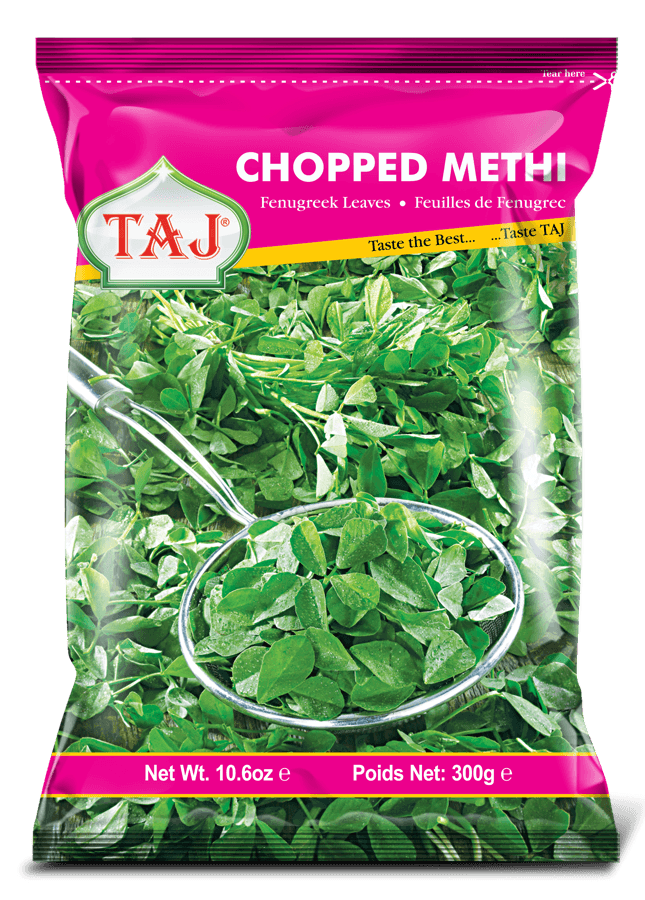Taj - Frozen Chopped Methi - (chopped fenugreek leaves) - 300g - Jalpur Millers Online