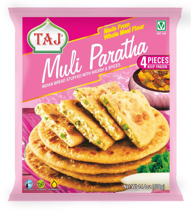 Taj - Frozen Muli Paratha - (4pcs) - 400g - Jalpur Millers Online