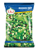 Taj - Frozen Bhindi - (okra cut) - 1kg - Jalpur Millers Online