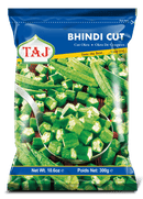 Taj - Frozen Bhindi - (okra cut) - 300g - Jalpur Millers Online