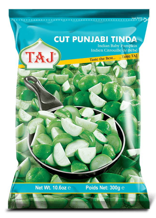 Taj  - Frozen Cut Punjabi Tinda - (indian baby pumpkin) - 300g - Jalpur Millers Online