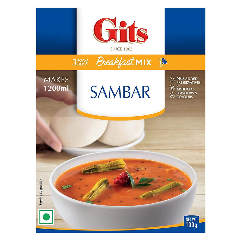 Gits - Sambar - (ready to cook savory indian curry dry mix) - 100g - Jalpur Millers Online