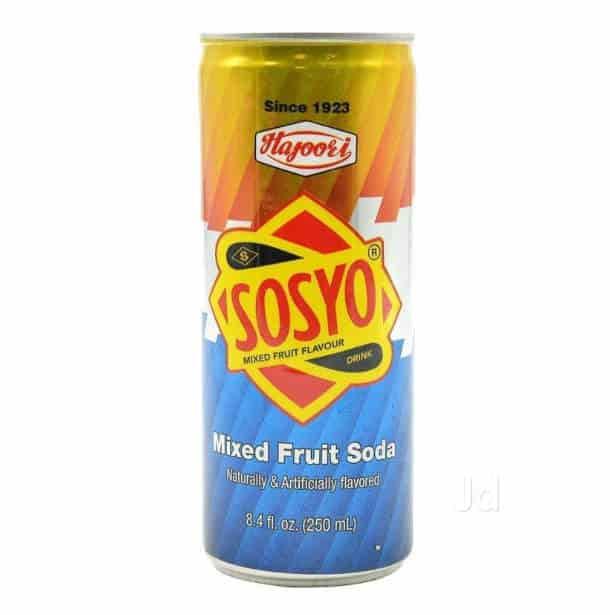 Hajooei - Sosyo Mixed Fruit Soda - 250ml - Jalpur Millers Online