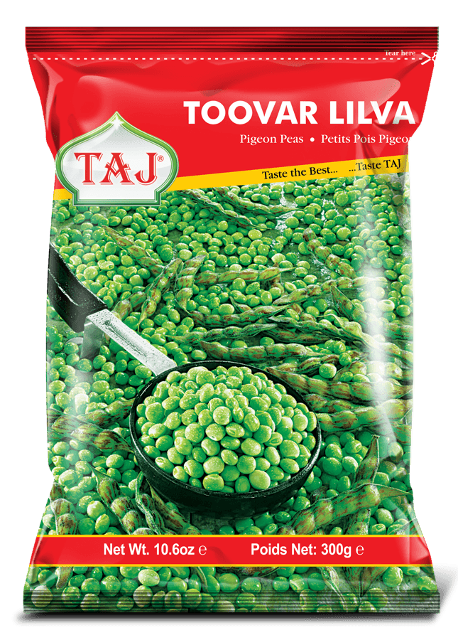 Taj - Frozen Toovar Lilva - (indian pigeon peas) - 300g - Jalpur Millers Online