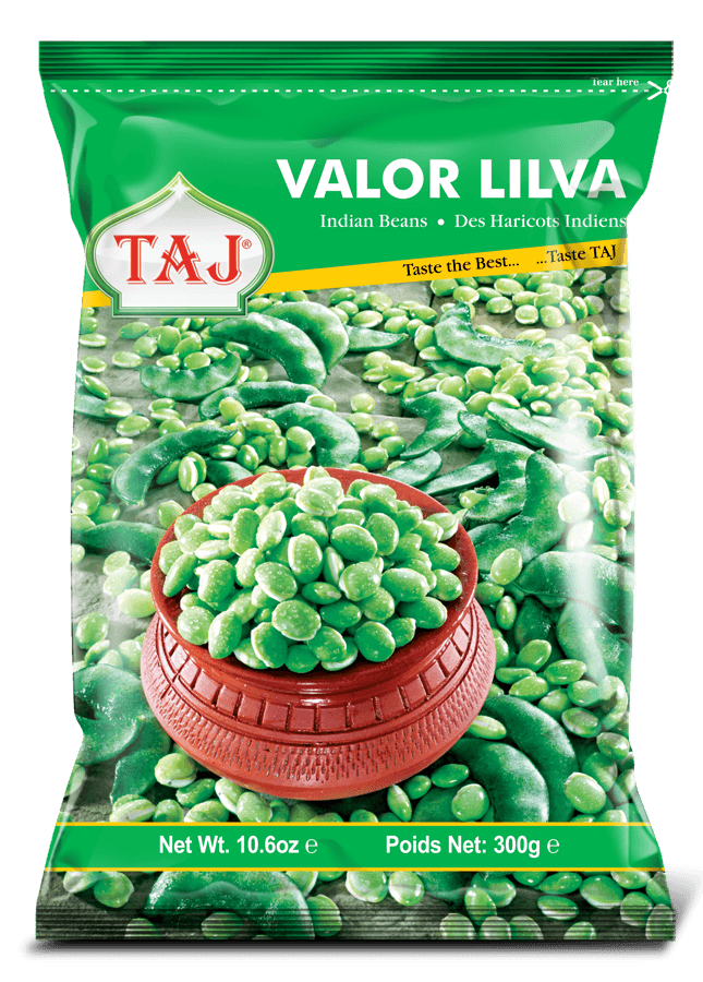 Taj - Frozen Valor Lilva - (indian beans) - 300g - Jalpur Millers Online